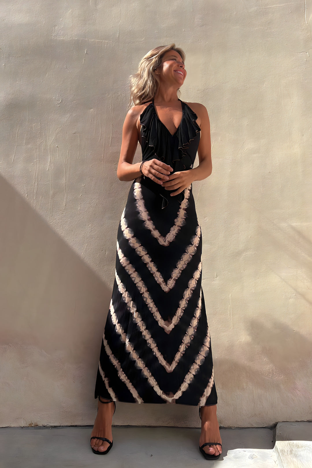 Levoire | Robe Maxi Sans Manches Avec Décolleté En V