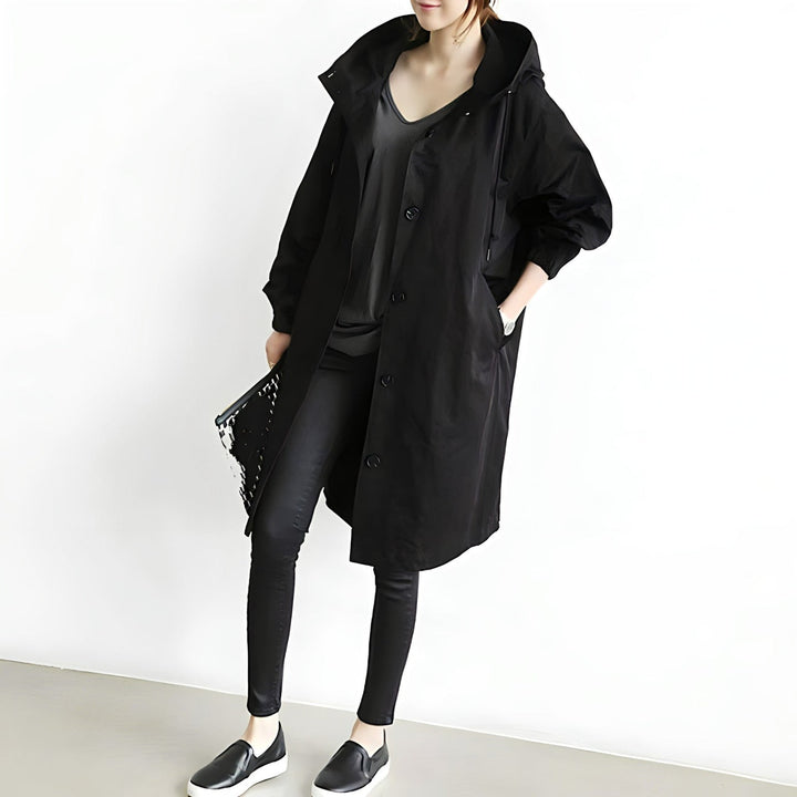 Levoire | Manteau général décontracté et relaxant Noir