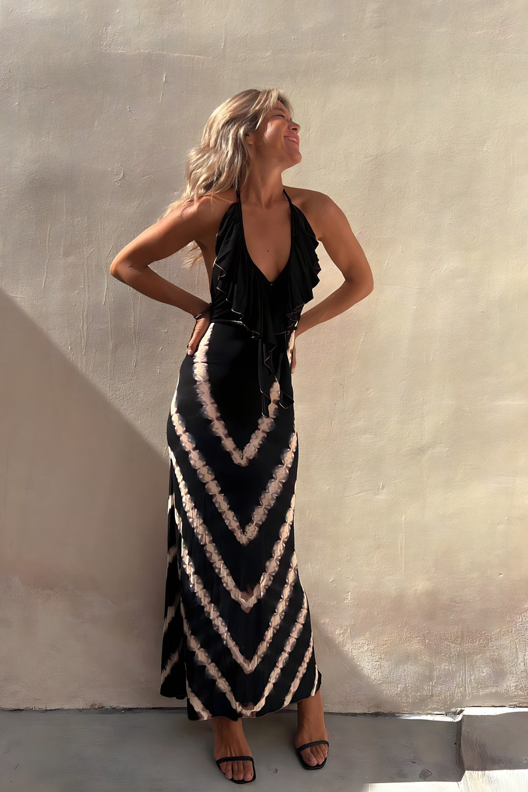 Levoire | Robe Maxi Sans Manches Avec Décolleté En V