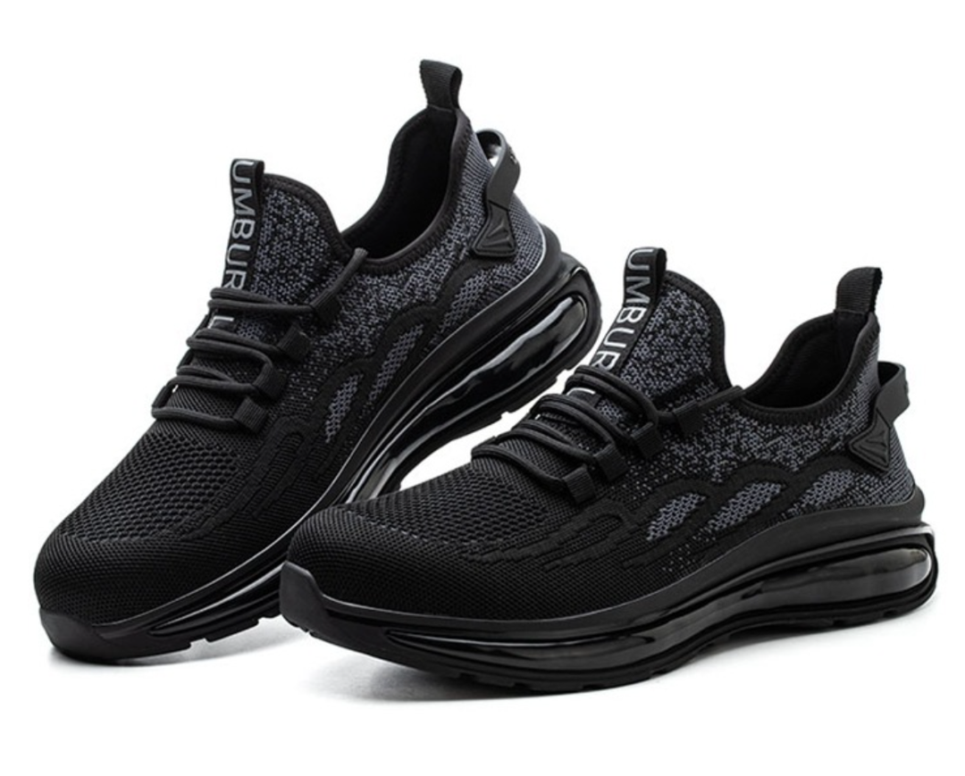 Levoire | Chaussures De Sécurité Légères Avec Rembourrage À Air Pour Hommes Noir