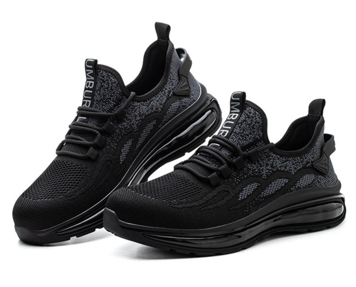 Levoire | Chaussures De Sécurité Légères Avec Rembourrage À Air Pour Hommes Noir