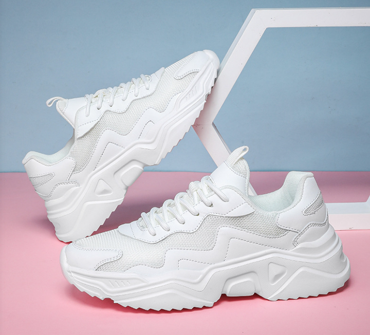 Levoire | Baskets Pour Femmes Avec Semelle Nuage Et Lacets Blanc