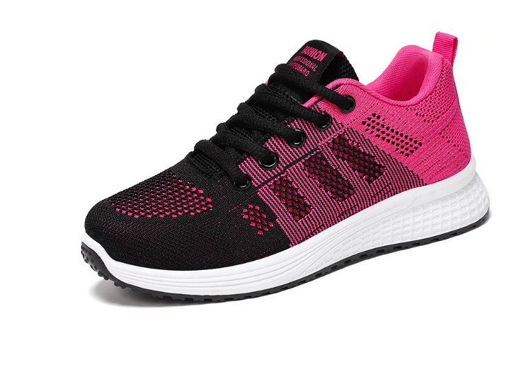 Levoire | Chaussures De Running Orthopédiques Relaxantes Pour Femmes Noir & Rose clair