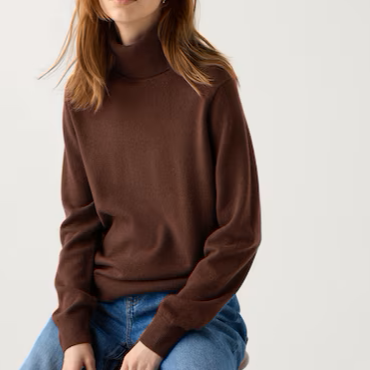 Levoire | Pull En Cachemire Col Roulé Braun