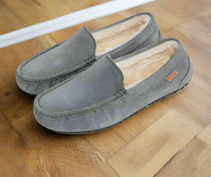 Levoire | Mocassins À Doublure Chaude Élégants Pour Hommes Gris