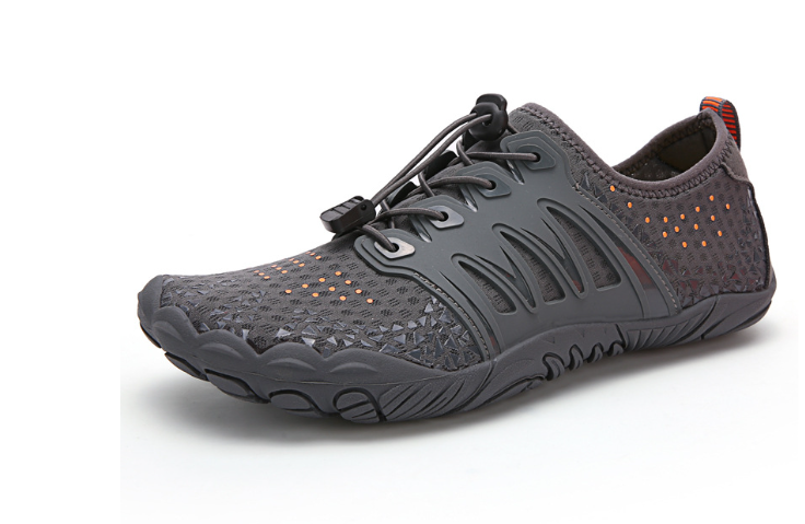 Levoire | Chaussures Barefoot Confortables Pour Femmes Et Hommes Gris et orange