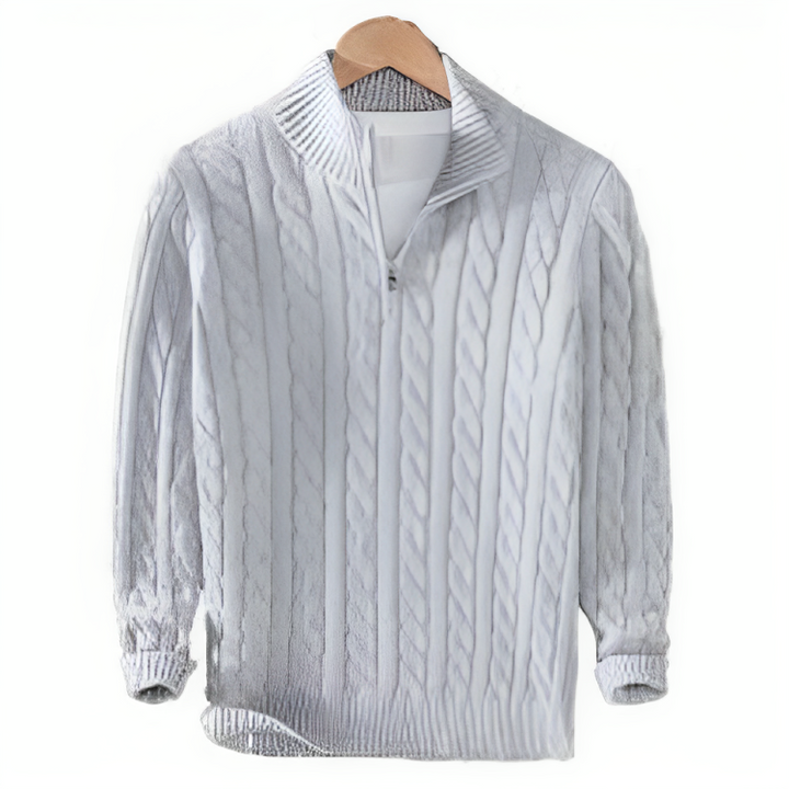 Levoire | Pull En Laine Élégant Pour Hommes Gris