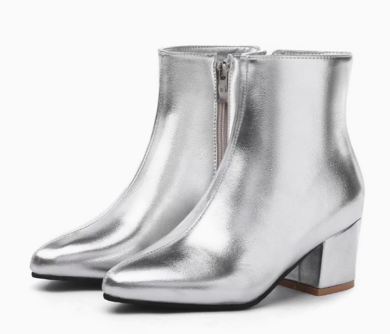 Levoire | Chaussures Soirée À Talon Argentées Pour Femmes Argent