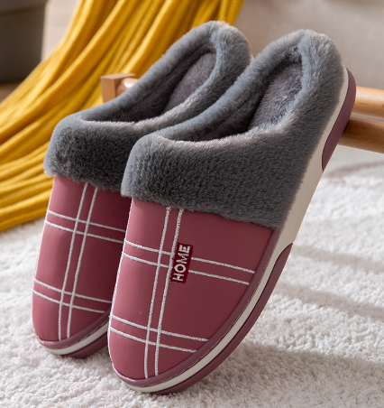 Levoire | Bottes En Fourrure Chaude Confortables Antidérapantes Rouge clair