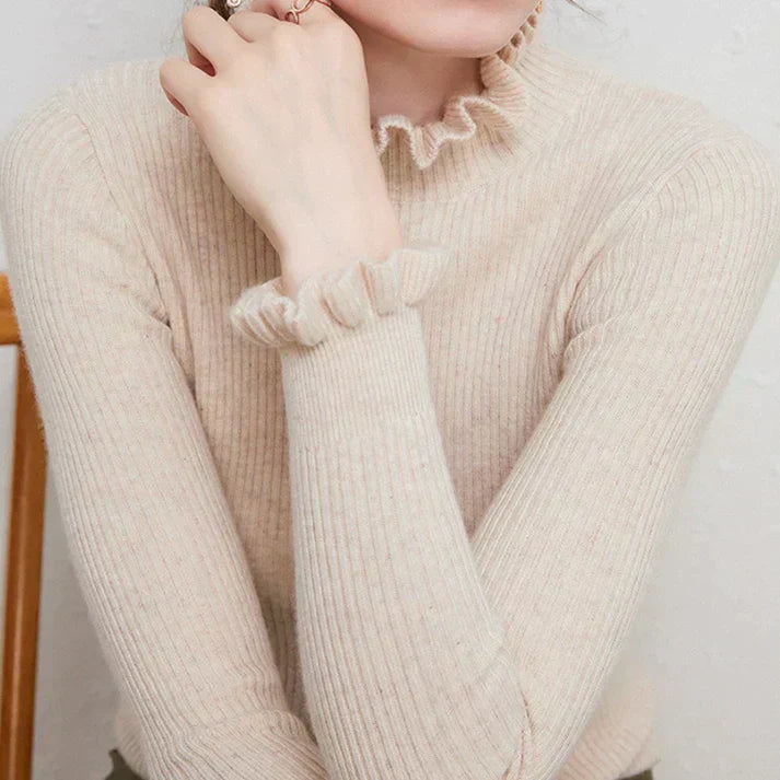 Levoire | Pull d'automne en tissu doux Beige