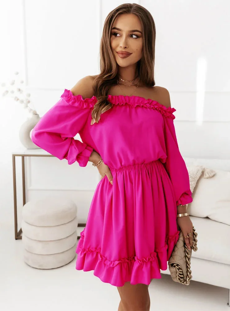 Levoire | Robe D'Été La Robe Parfaite Avec Des Volants Rose