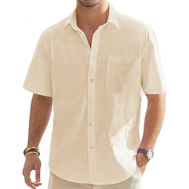 Levoire | Coton Lin T-Shirts D'Été Respirant Et Élégant Beige