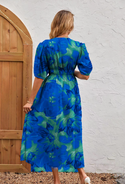 Levoire | Robe Élégante En A Avec Motif Floral