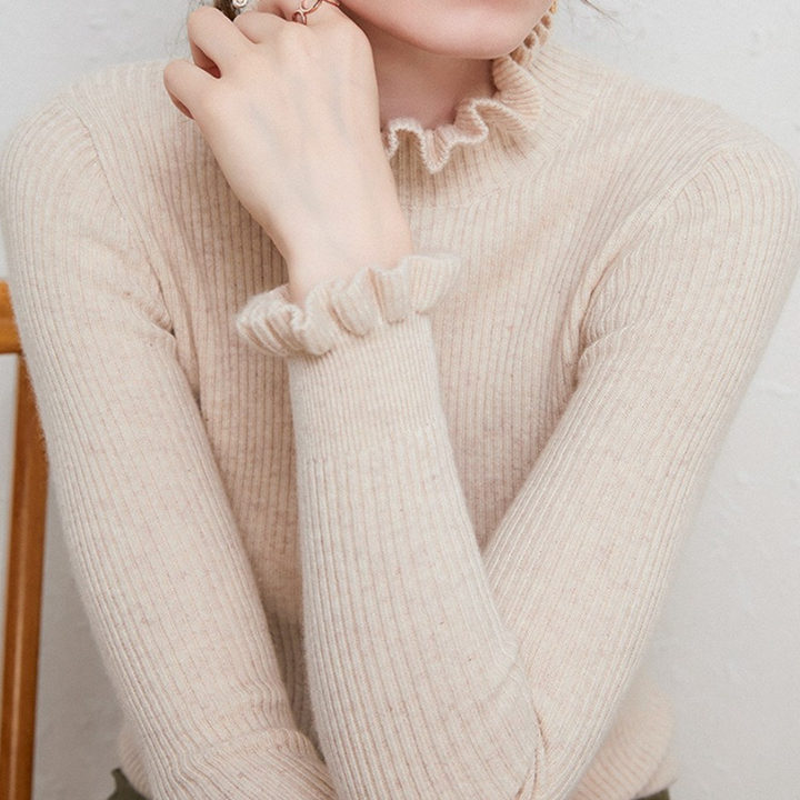 Levoire | Pull Doux Avec Des Détails Raffinés Beige