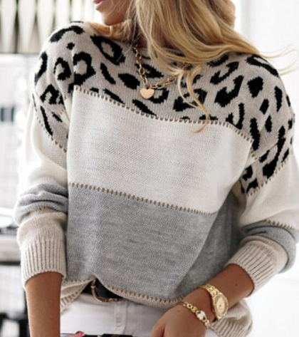 Levoire | T-Shirt Avec Motif Léopard Gris