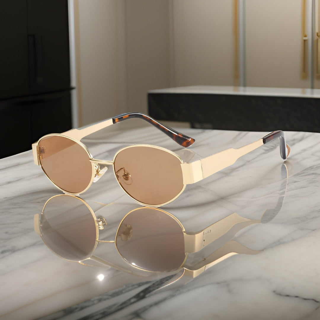 Levoire | Lunettes De Soleil Élégantes Or Jaune