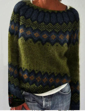 Levoire | Tricot Rétro pour Femmes Vert