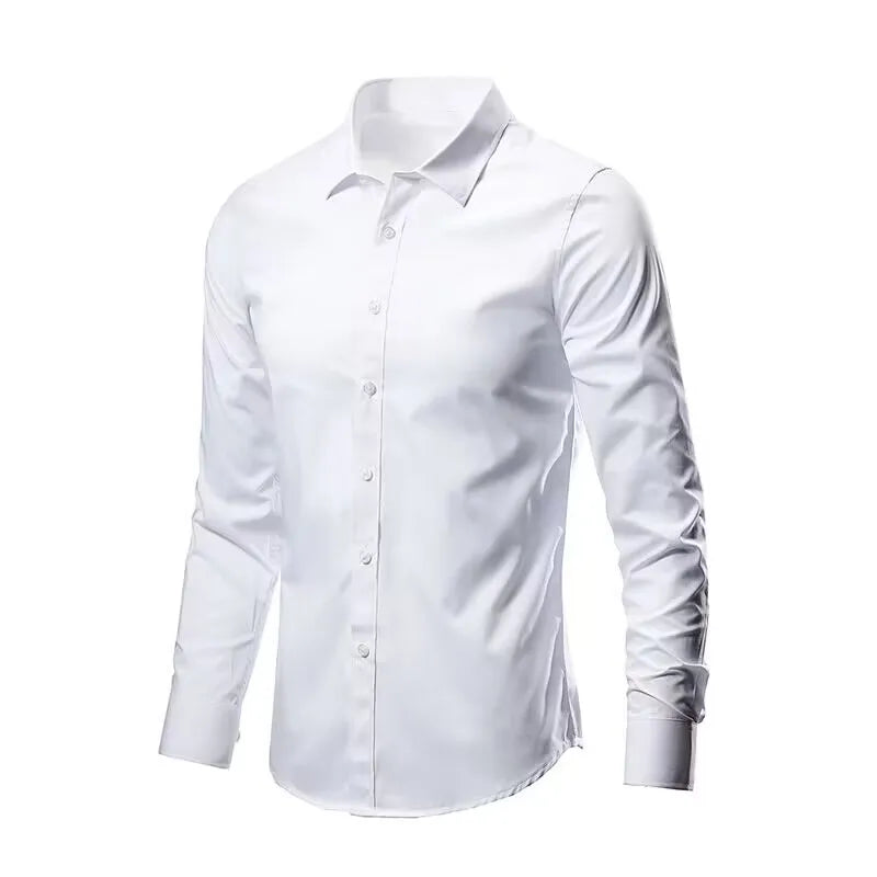 Levoire | Fit Antifalten Chemise Non Repassée Confort Et Apparence Brillante Blanc