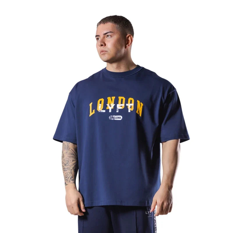 Levoire | Lontoo T-Shirt De Sport Respirant Et Élégant Pour Hommes Actifs Marine
