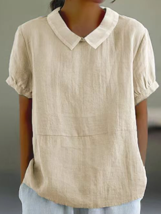 Levoire | Chemise vintage artistic floral print linen cotton casual shirt pour femmes