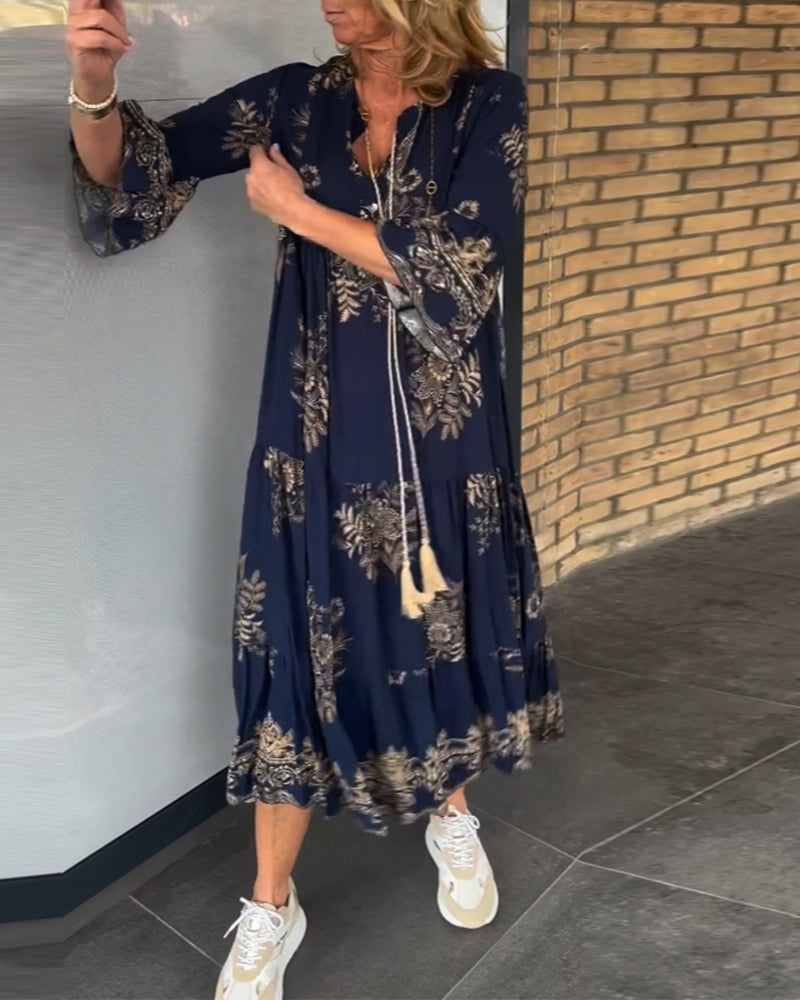 Levoire | Chic Bohémien Dans Une Robe Maxi Éblouissante