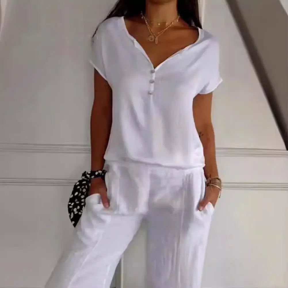 Levoire | Top élégant avec décolleté en V Blanc