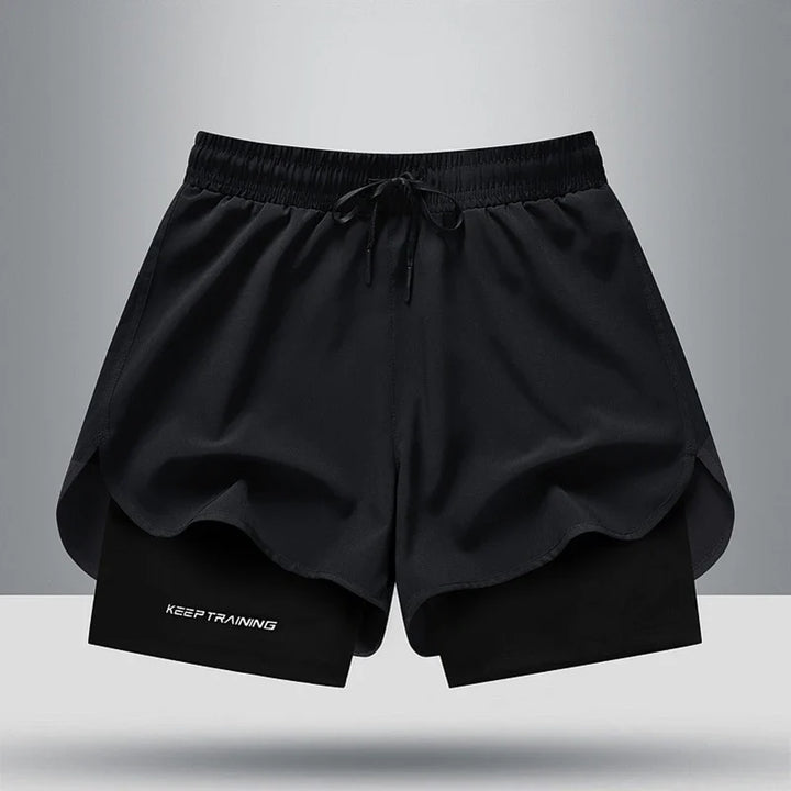 Levoire | Shorts De Sport En Soie Pour Hommes : Léger Et Respirant Pour L'Entraînement Estival Noir