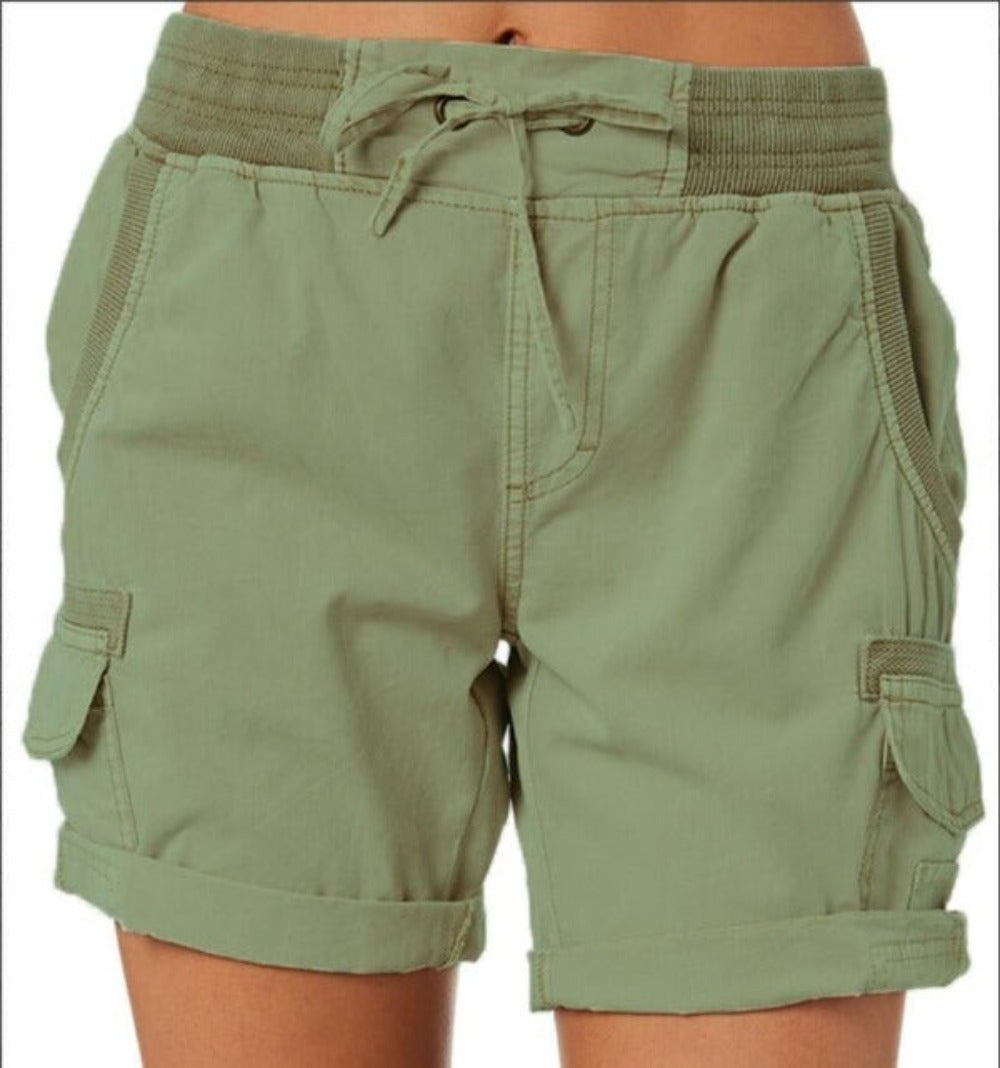 Levoire | Coton Pantalon Court Vert