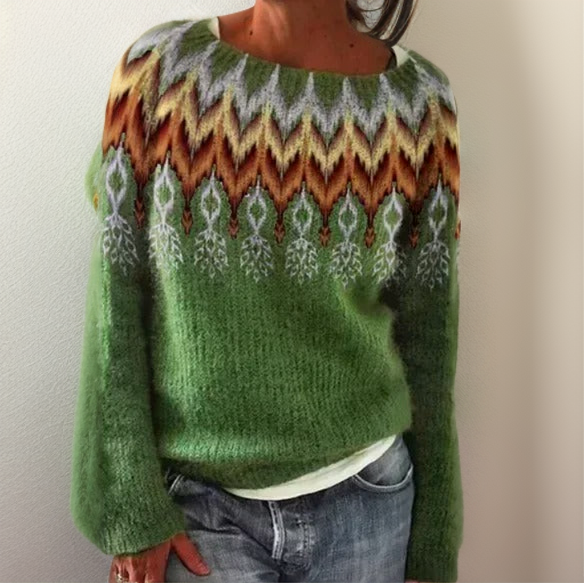 Levoire | Pull Élégant Et Confortable Avec Motif Géométrique 4XL
