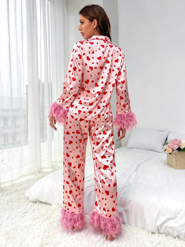 Levoire | Valentino-journée Sweet Love Print Vêtements de loisirs Pyjama