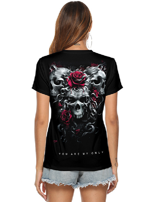 Levoire | Luuranko Main Imprimé V-Décolleté Femmes T-Shirt