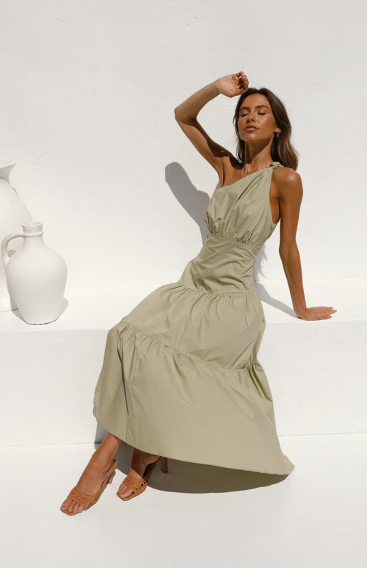 Levoire | Femme À-épaule Ridé Robe longue