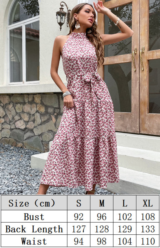 Levoire | Robe Midi Été Femme Sling Slim Halter
