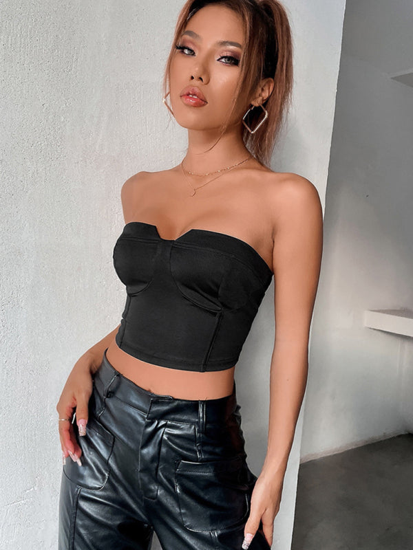 Levoire | Femmes sexy dos nu sans bretelles top tube