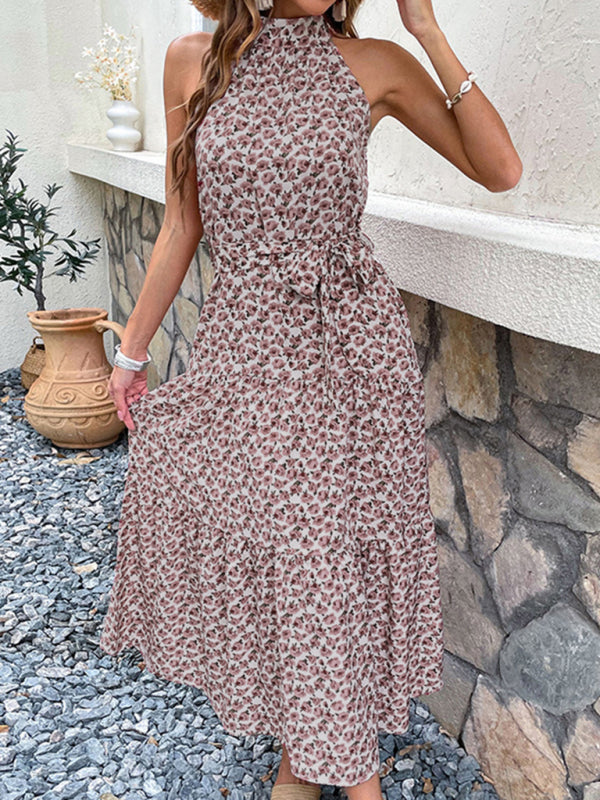 Levoire | Robe Midi Sling Femme Robe Halter Slim