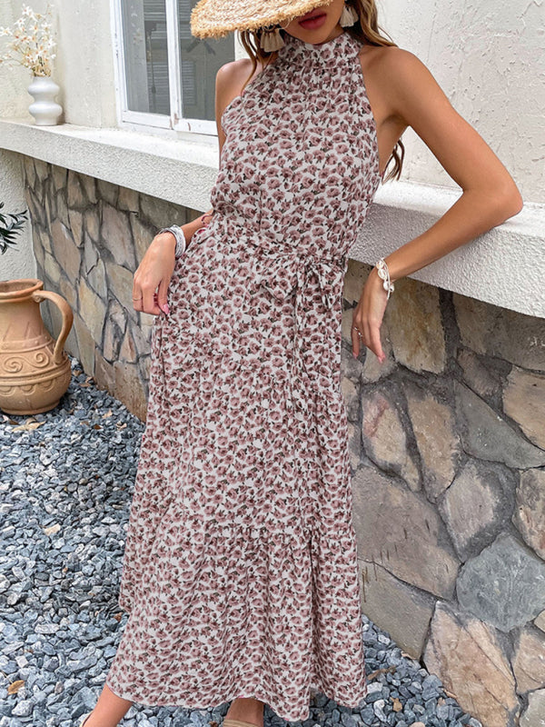 Levoire | Robe Midi Sling Femme Robe Halter Slim