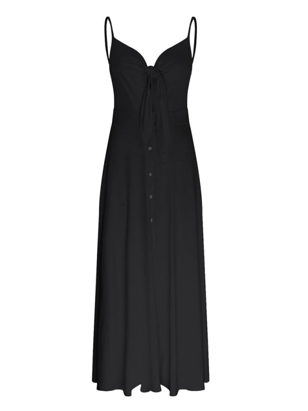 Levoire | Femme Lacet Complet Fleurie Sexy Halter Robe Longue