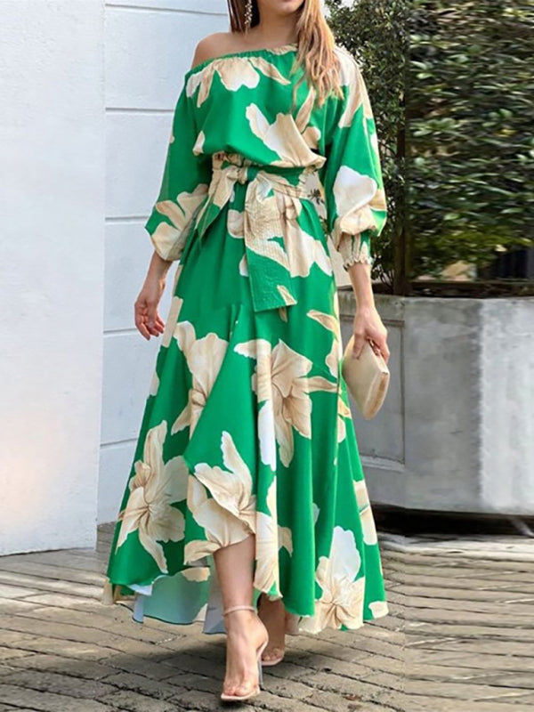 Levoire | Robe à manches élégante Pendel-Drucklaterne pour femmes