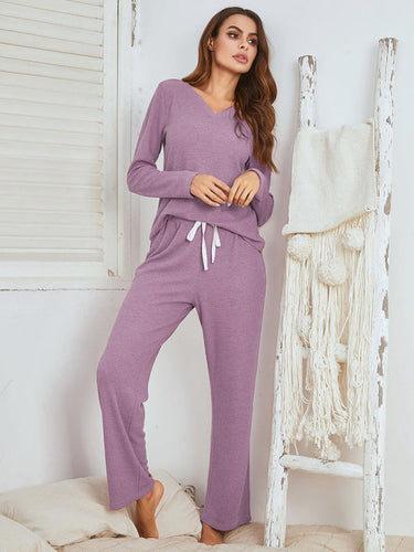 Levoire | Naisille Husklær Setti Waffle Pyjama long manches