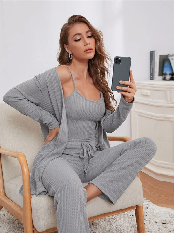 Levoire | Vêtements de lounge pour femmes Pulls puissants Robe longue trois pièces