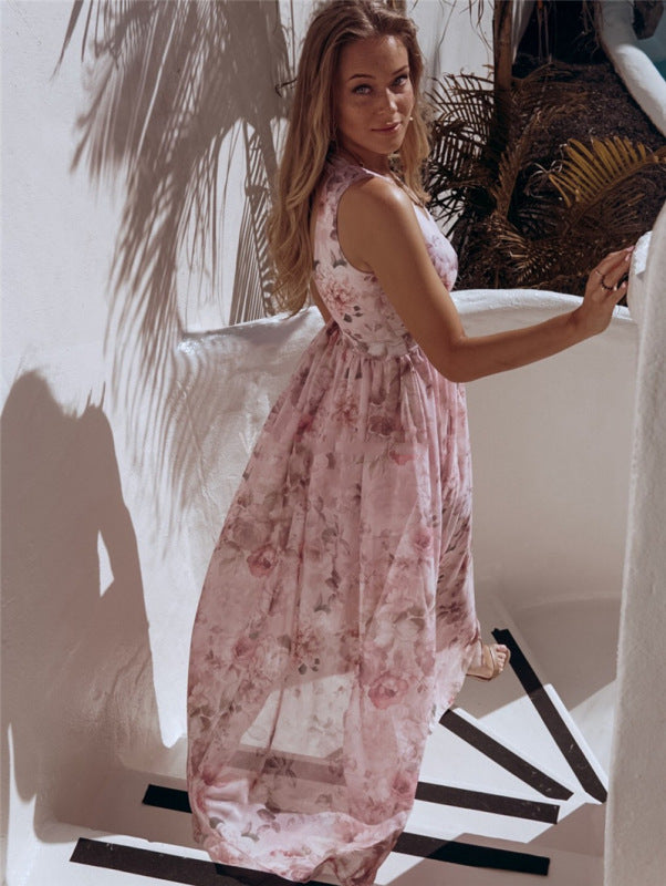 Levoire | Robe maxi avec décolleté froncé