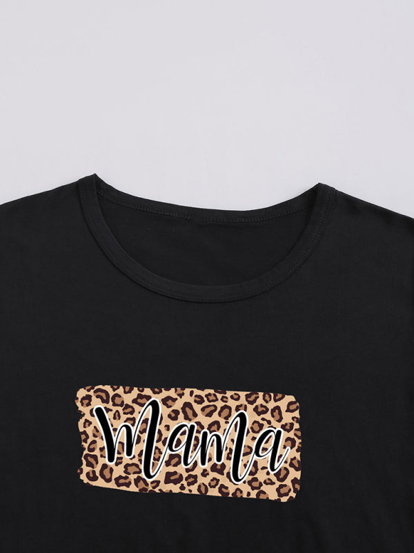 Levoire | T-shirt graphique Mama motif léopard