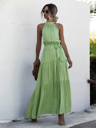 Levoire | Nouvelle robe nœud dos nu à pois