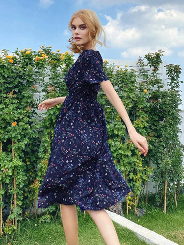 Levoire | Robe d'été bohémienne ample à col carré