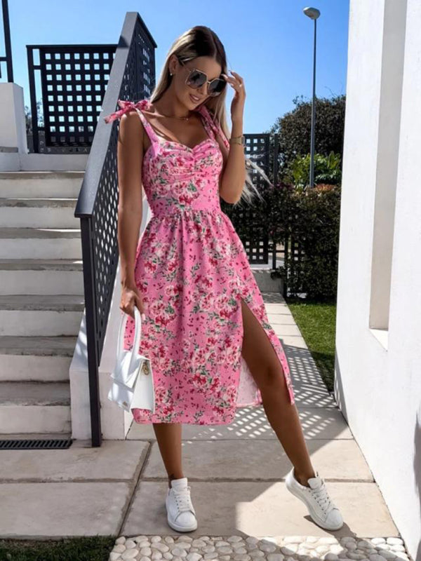 Levoire | Robe élégante avec bretelles, robe midi