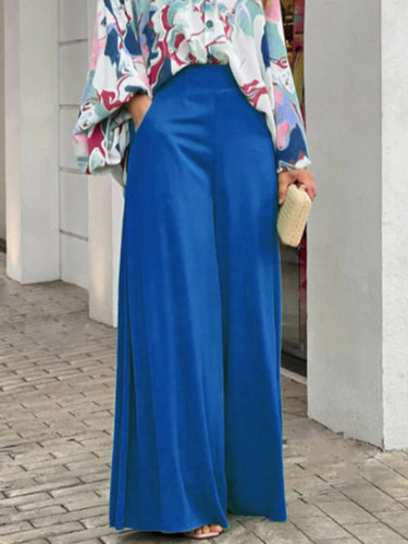 Levoire | Été ample décontracté imprimé chemise haut pantalon large ensemble deux pièces