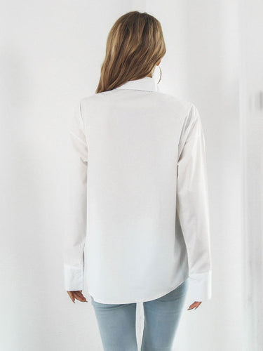 Levoire | Uni-couleurs Chemise à manches longues J haut combiné décontracté
