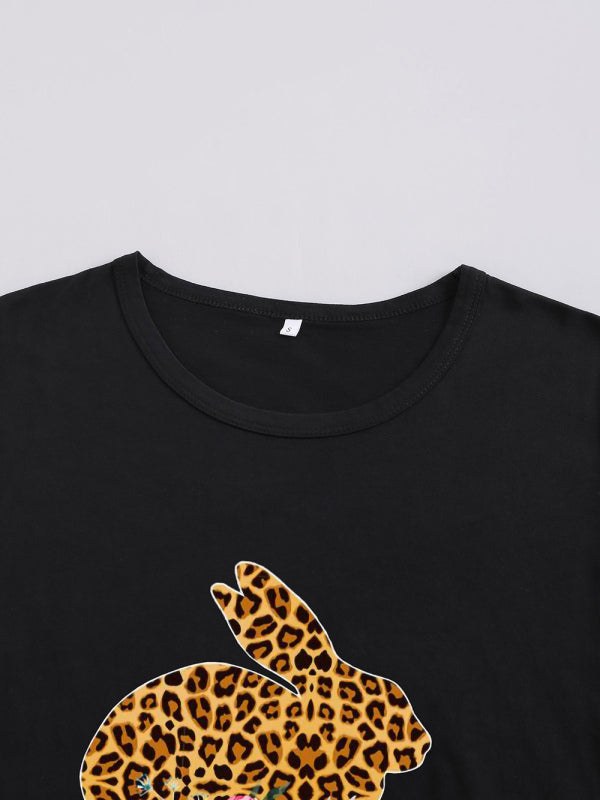 Levoire | Femmes T-shirt Léoparden Fleurs