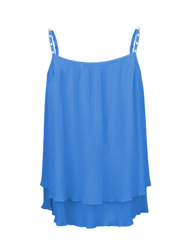 Levoire | Femmes Nouveau Chiffon Tombant Perles Top