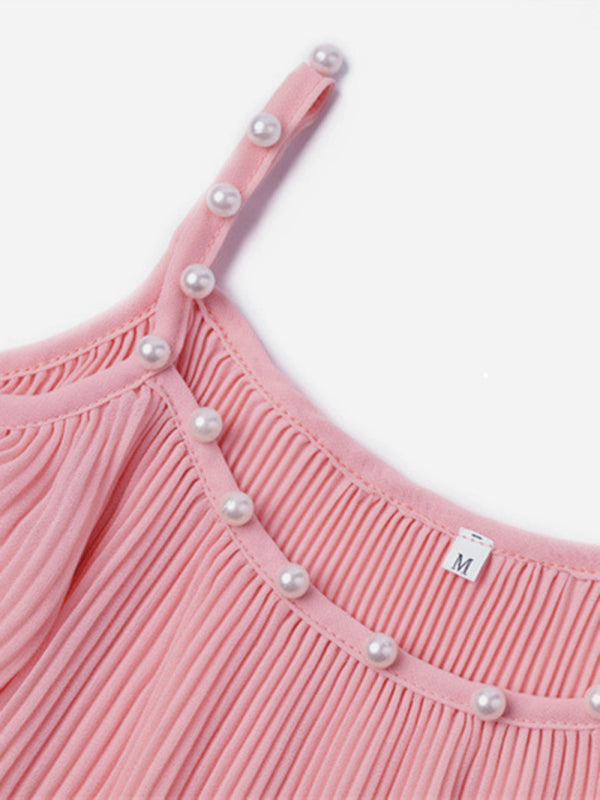 Levoire | Femmes Nouveau Chiffon Tombant Perles Top